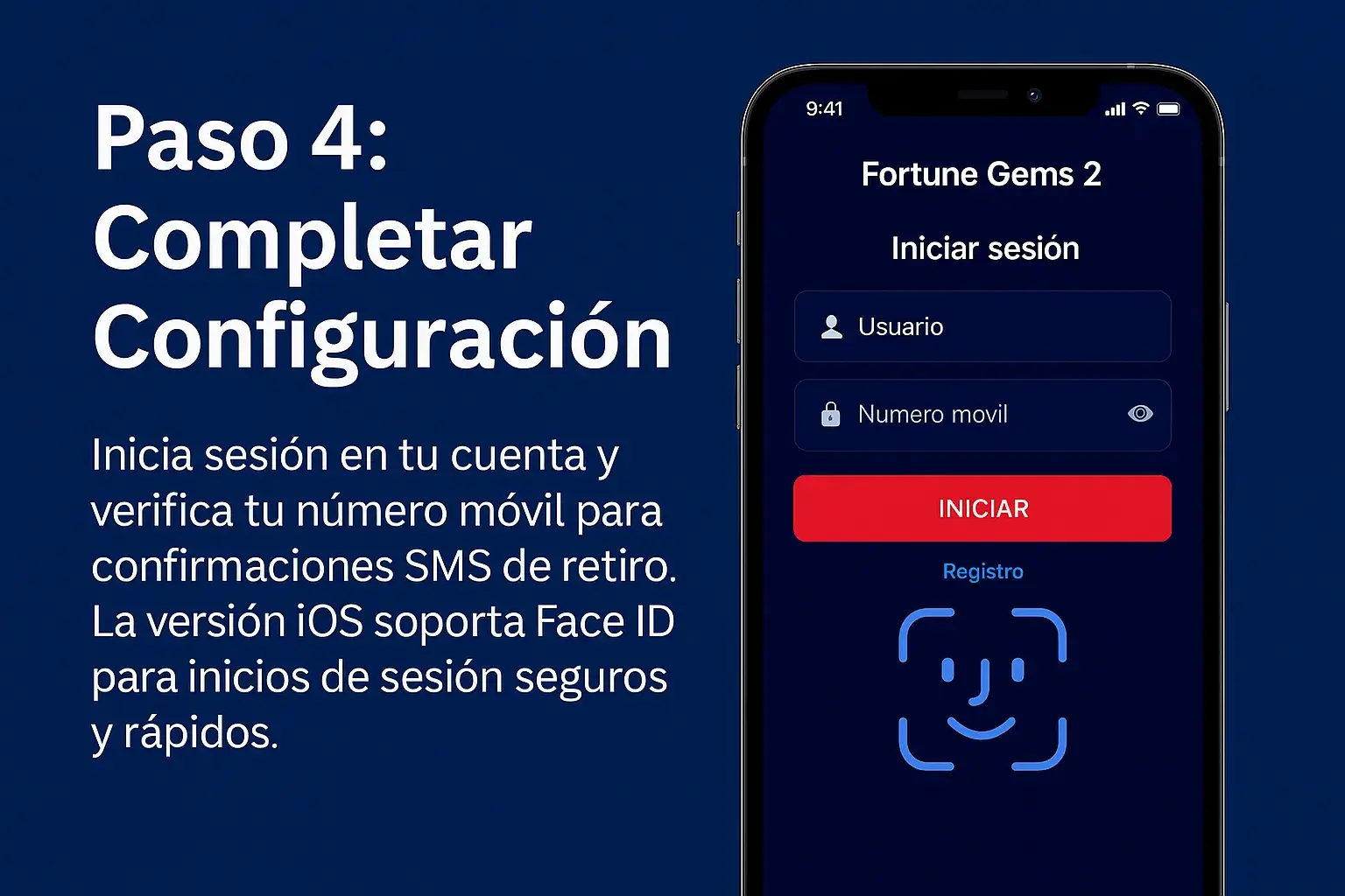 Perfil app Fortune Gems 2