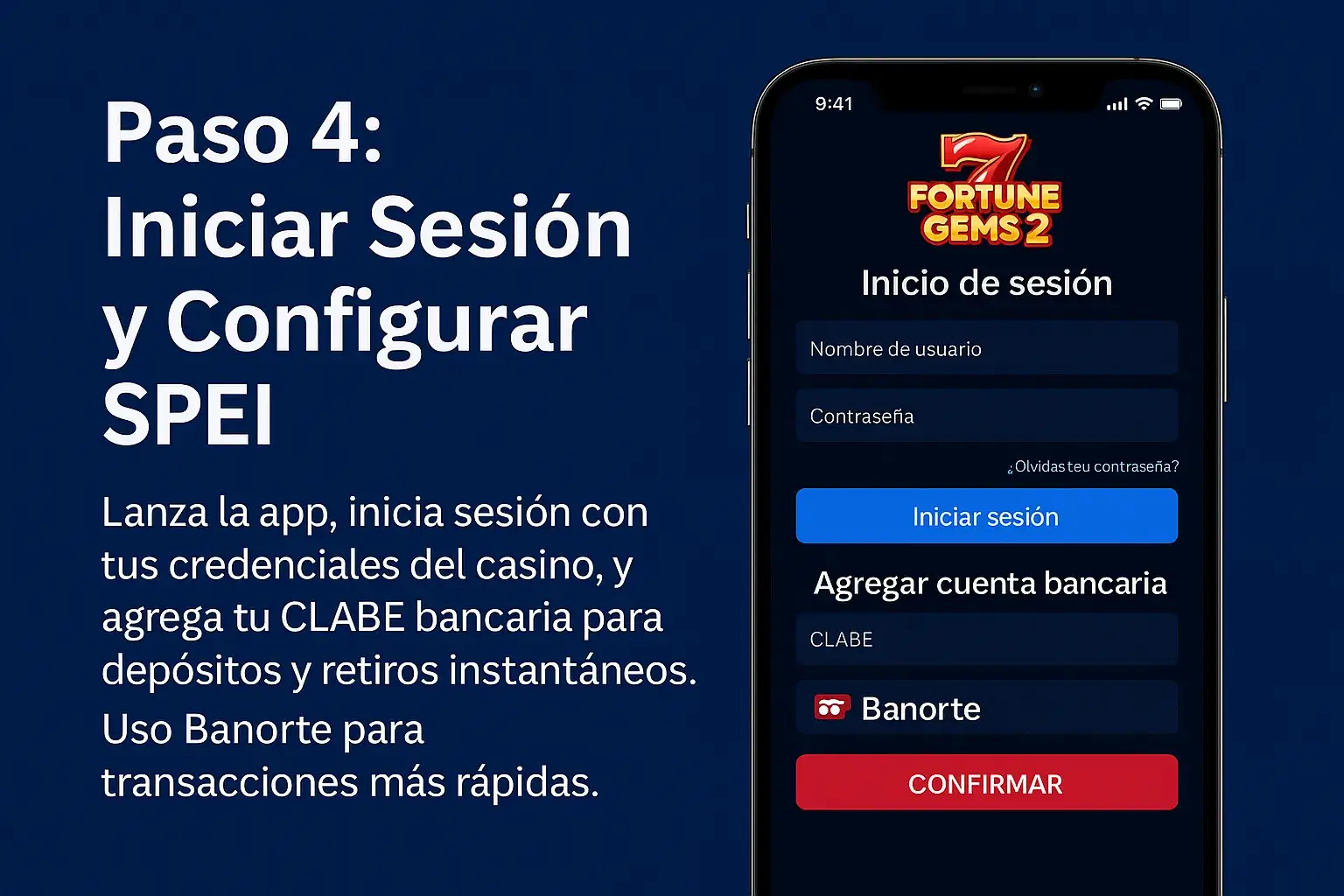 Depósito y Retiro App Fortune Gems 2